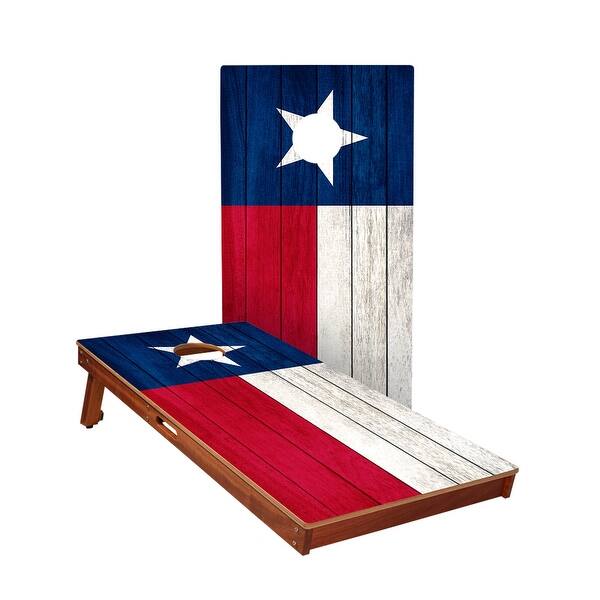 slide 2 of 5, Texas Flag All-Weather Cornhole Boards NO Bags - Add Board Lights