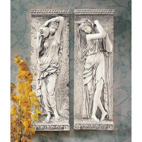 Design Toscano Water Maidens Wall Friezes Set of Two