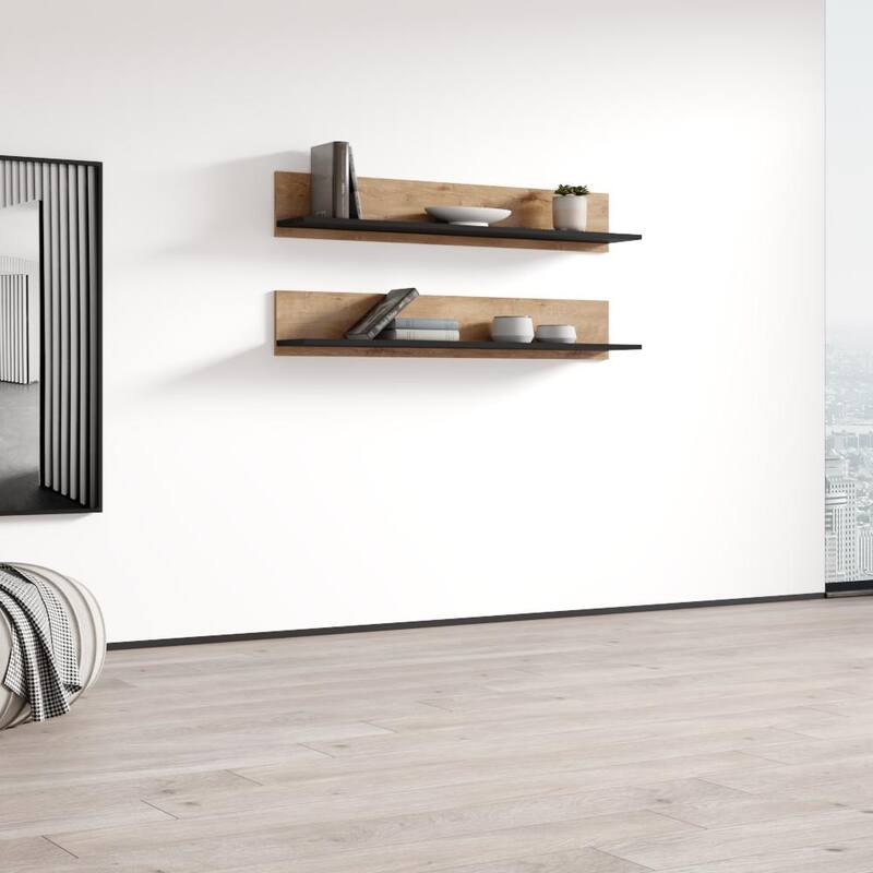 Soho S5 Modular 2-pc. Wall-mounted Floating Shelf Set