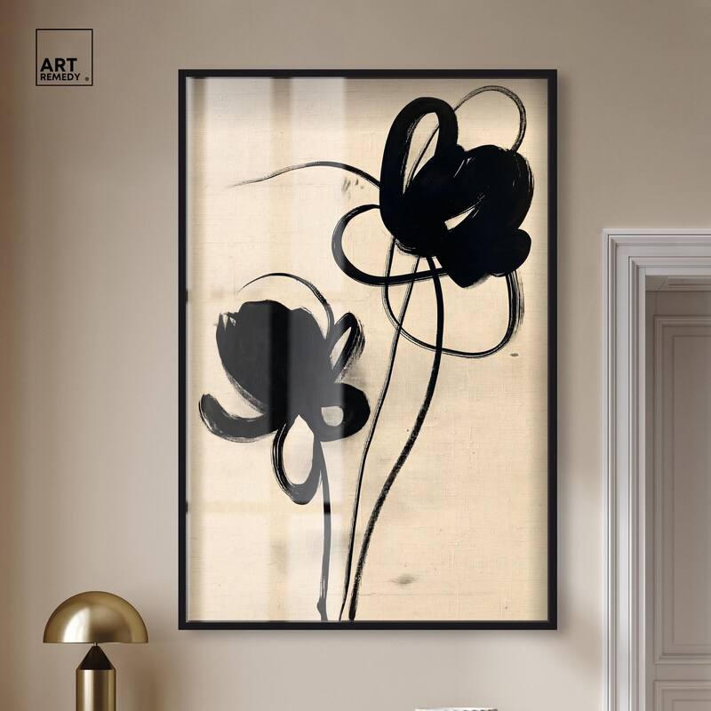 Florals in the Minimal I Shadowbox by Art Remedy