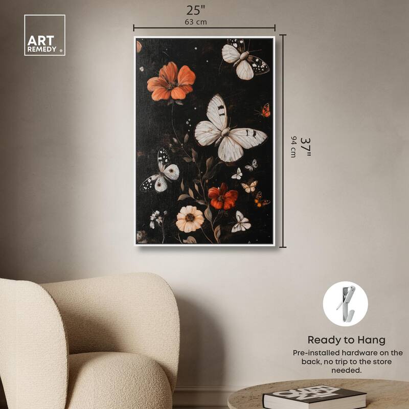 Butterfly Wing Patterns Canvas by Art Remedy