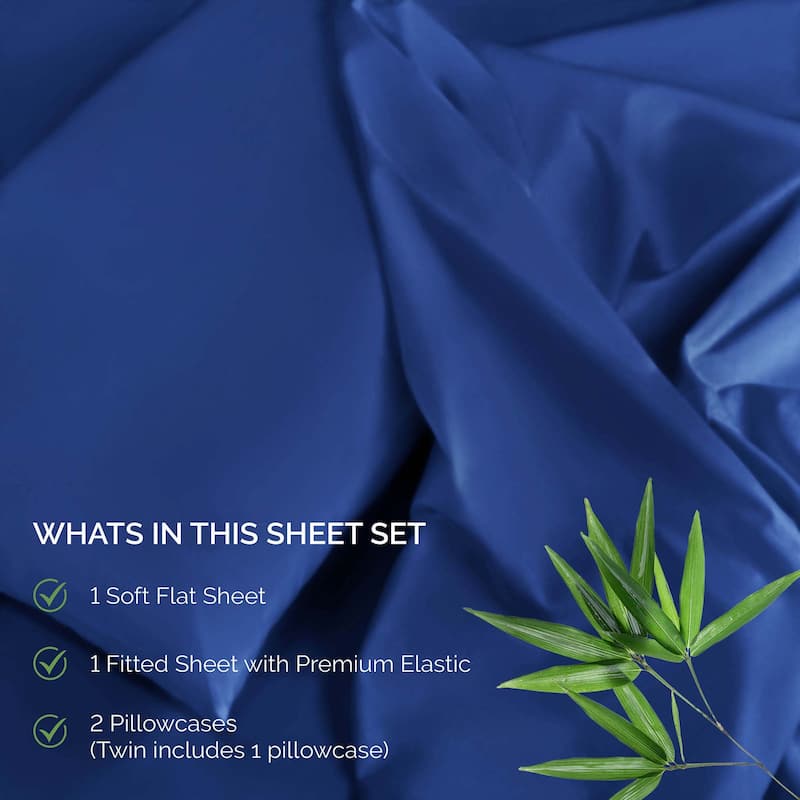 Superior Rayon from Bamboo 300 Thread Count Deep Pocket Sheet Set