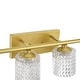 preview thumbnail 16 of 16, Acroma 6-light Modern Statement Crystal Bathroom Vanity Light - 45 inches