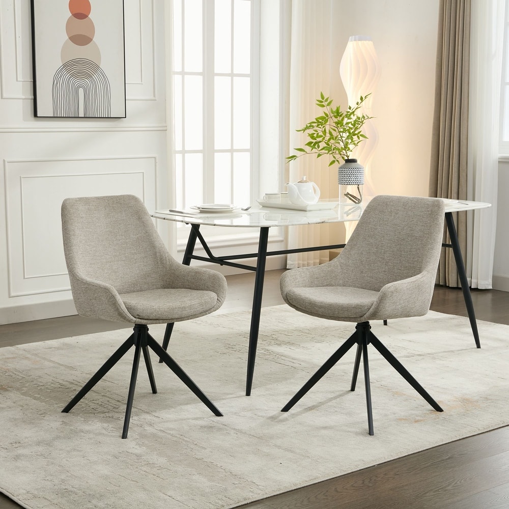 Swivel Dining Chairs set of 2/4,Mid Century Modern Dining Room Chairs