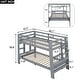 preview thumbnail 5 of 6, Kid-Friendly Design Twin Over Twin Metal Bunk Bed with Ladder Kids Bed