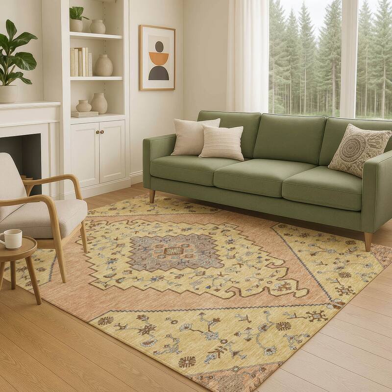Machine Washable Indoor/ Outdoor Global Marrakesh Chantille Rug