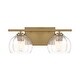 preview thumbnail 3 of 5, Minka Lavery 2722 Glint 2 Light 16" Wide Bathroom Vanity Light with