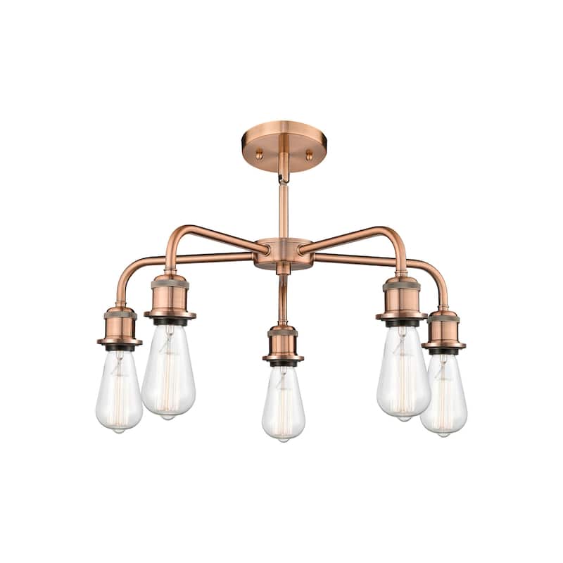 Innovations Lighting 516-5CR-14-25 Fenton Chandelier Fenton 5 Light