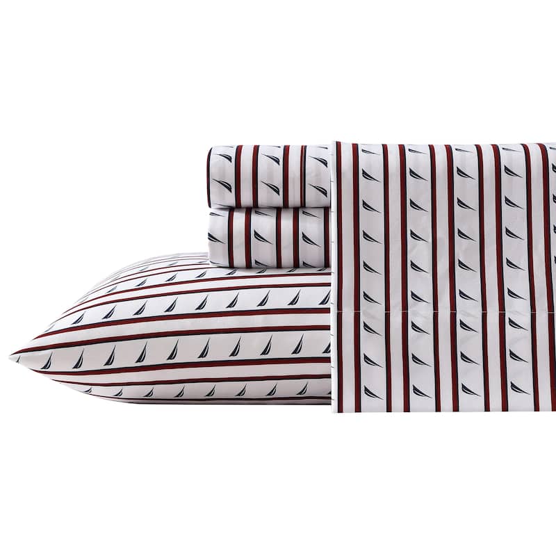 Nautica Comfort Cove Washed Printed Sheet Set