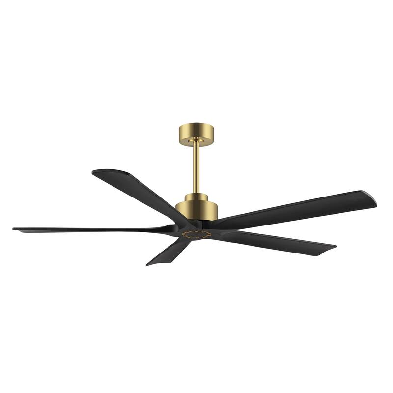 WINGBO 60" Solid Wood DC Motor Indoor Ceiling Fan with Remote·