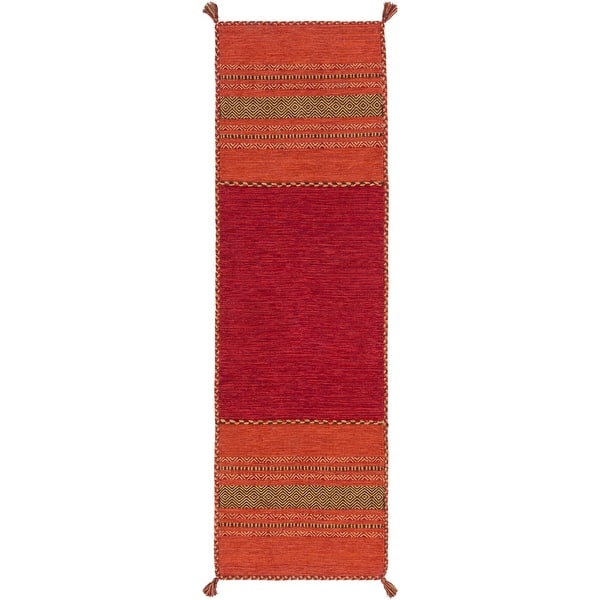 slide 2 of 28, Hand-Woven Recar Stripe Reversible Area Rug