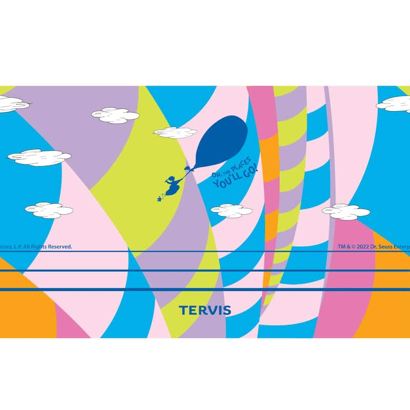 Tervis Traveler Dr. Seuss Oh the Places You'll Go Triple Walled Insulated Travel Tumbler, Stainless Steel
