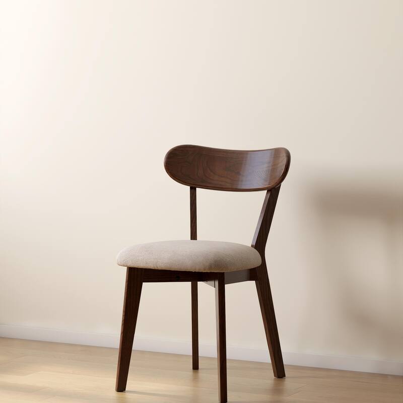Mid Century Style Solid Wood Frame Dining Chair