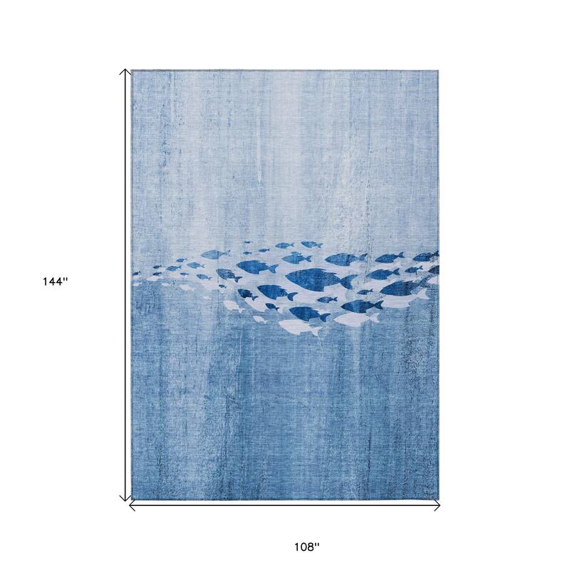 HomeRoots Nautical Transitional Rectangle Outdoor Rug
