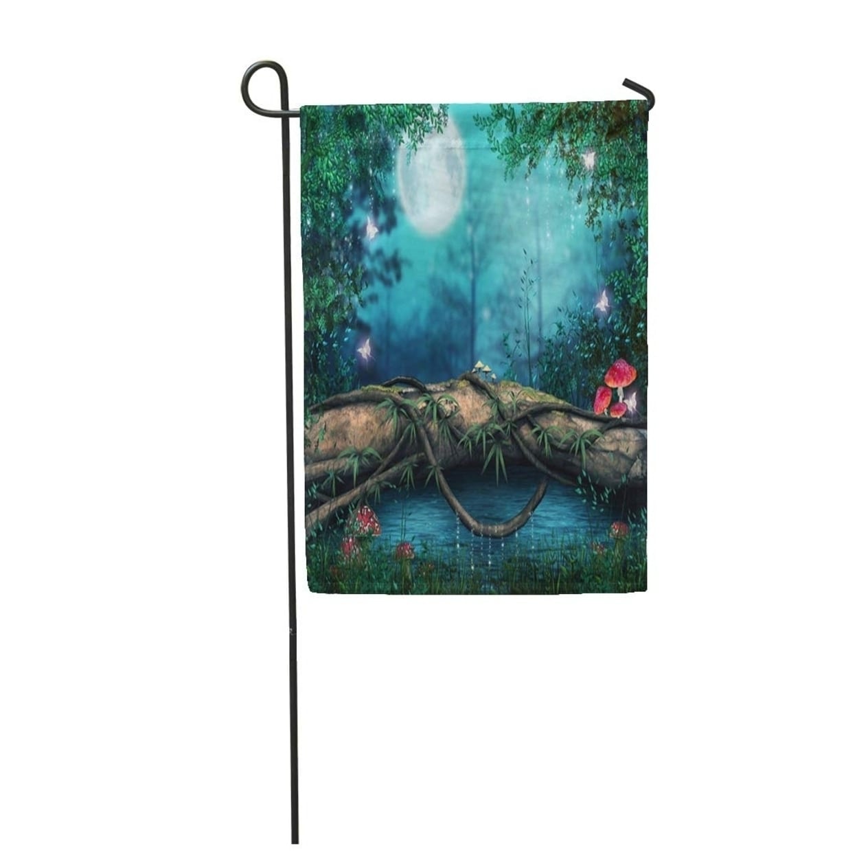 Forest Tree Log By An Enchanted Pond Fantasy Fairytale Magic Garden Flag Decorative Flag House Banner 28x40 Inch On Sale Overstock 31367657