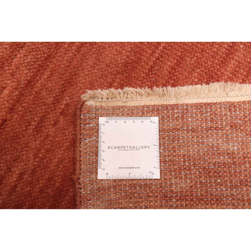 ECARPETGALLERY Hand-knotted Pak Finest Gabbeh Copper Wool Rug - 10'0 x 14'1