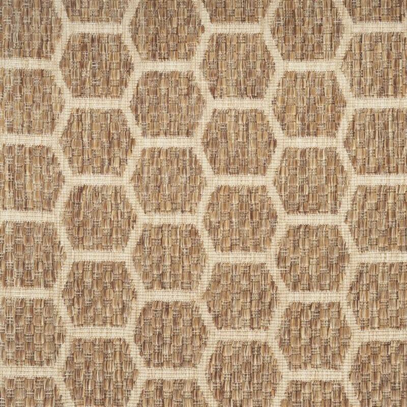 HomeRoots Geometric Modern Runner Outdoor Rug - 10' Runner