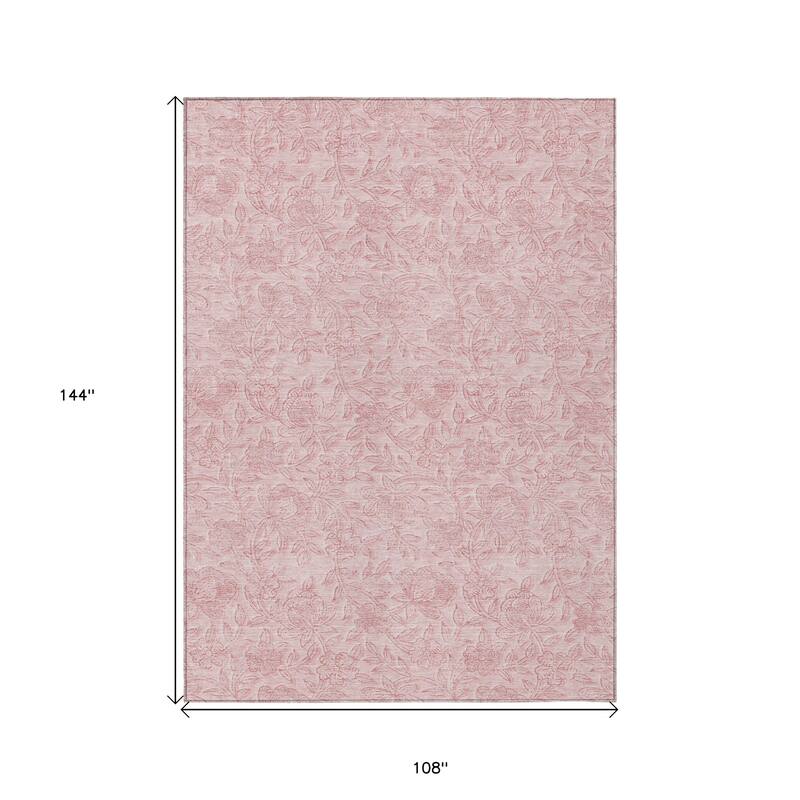 HomeRoots Floral Transitional Rectangle Outdoor Rug