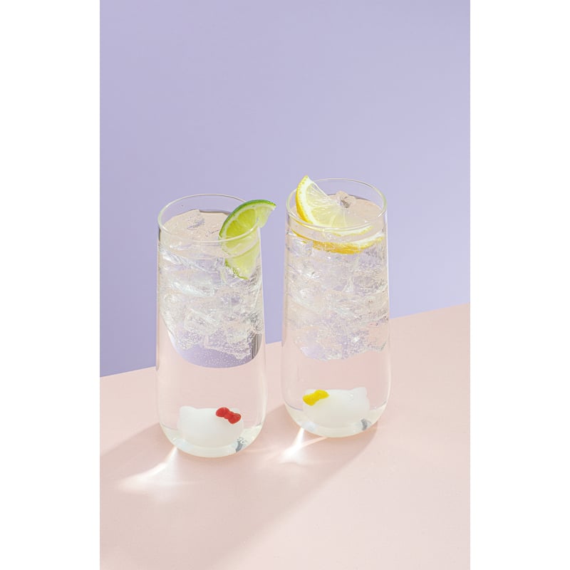Hello Kitty® and Mimmy 3D Icon Tall Drinking Glasses 14 oz - Set of 2