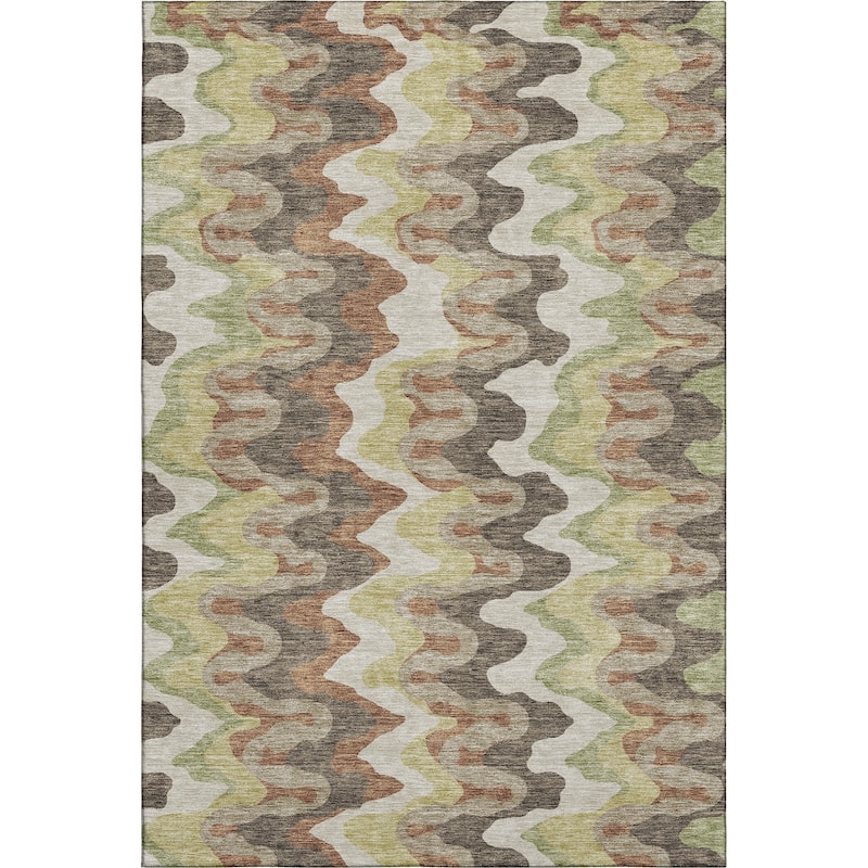 Premium Washable Super Soft Abstract Stripes Mayfield Rug