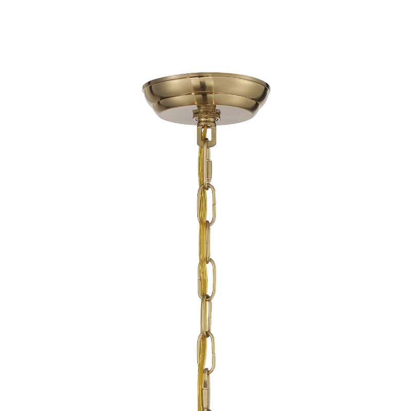 Othello 3 Light Vibrant Gold Chandelier - 15'' W x 15'' H