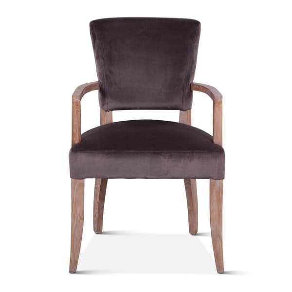 slide 1 of 17, Portia Upholstered Armchair Grey/Whitewashed