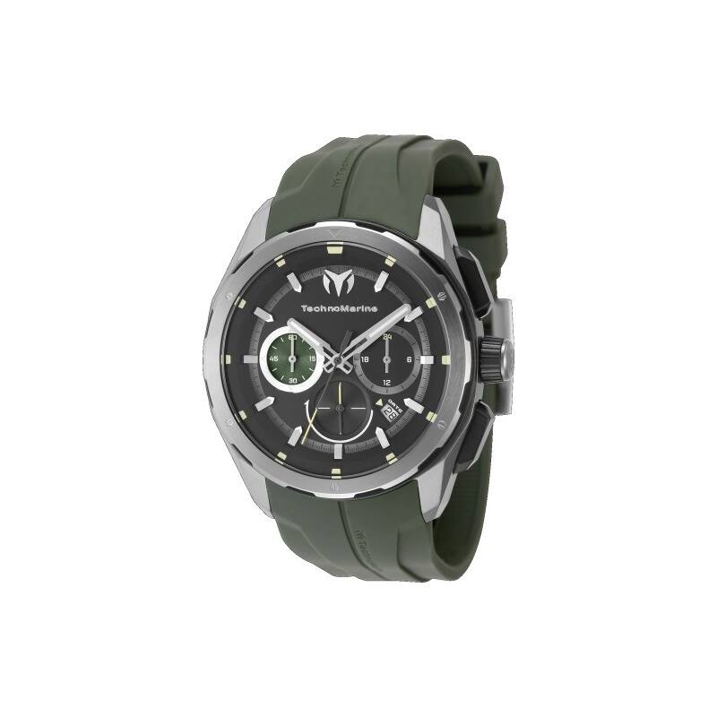 Technomarine Men's TM-318100 OCEAN Quartz Chronograph Black Dial Watch