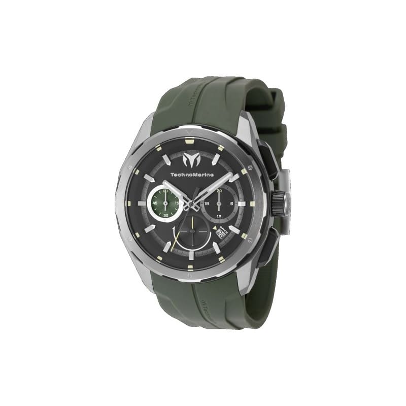 Technomarine Men's TM-318100 OCEAN Quartz Chronograph Black Dial Watch