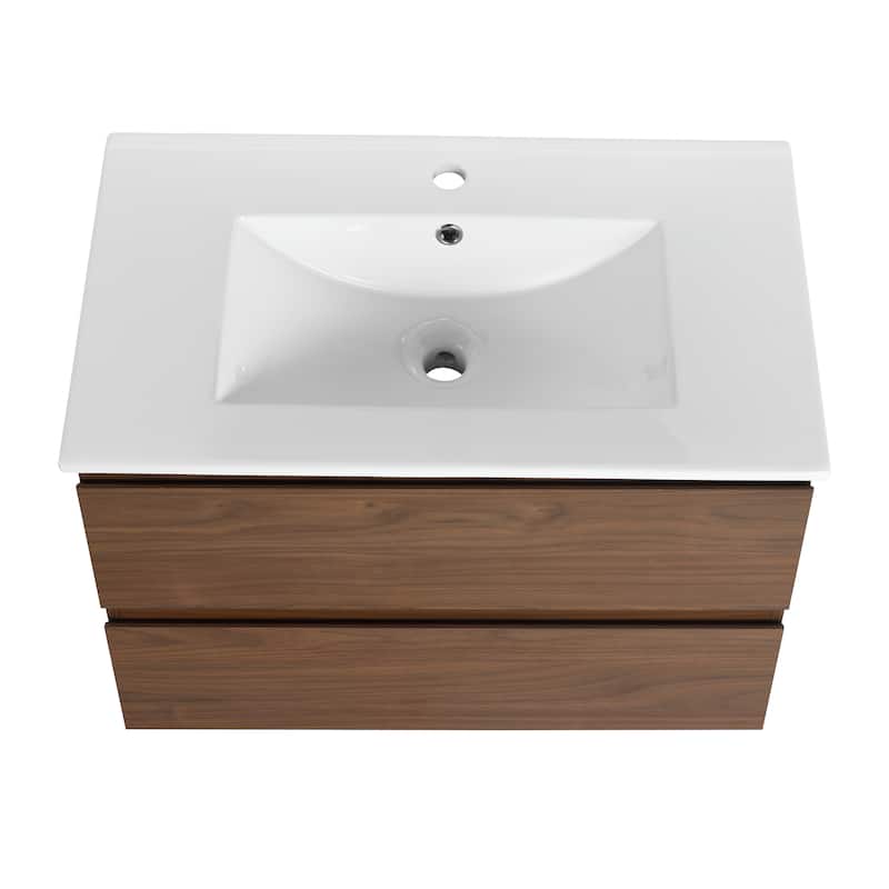 Topcraft Wall-Mounted Bathroom Vanity With Sink