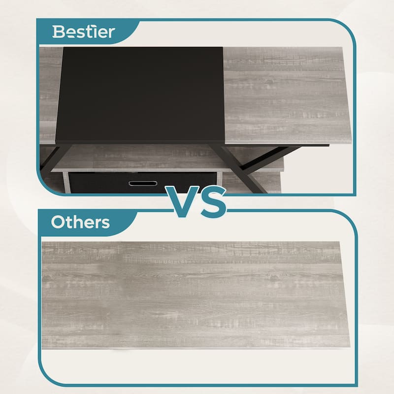 55 inch LED TV Stand for TVs up to 65 inch Media Console Entertainment Center with Drawer