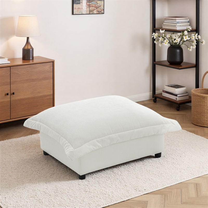 Double Layer Cushion Comfy Cloud Modular Sectional Sofa Couch Ottoman