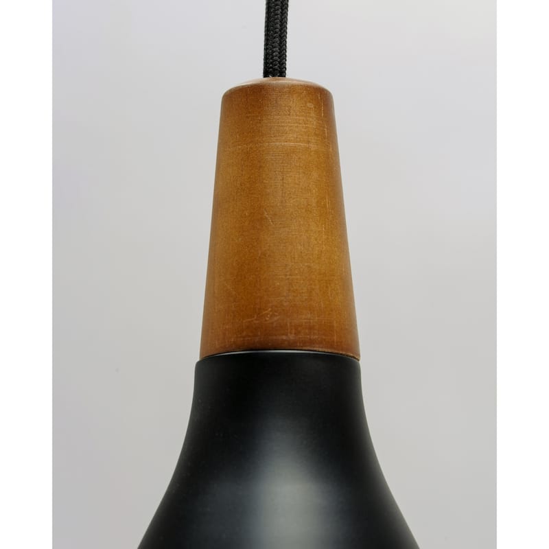 Maxim Nordic Single Light 7" Wood / Aluminum Pendant