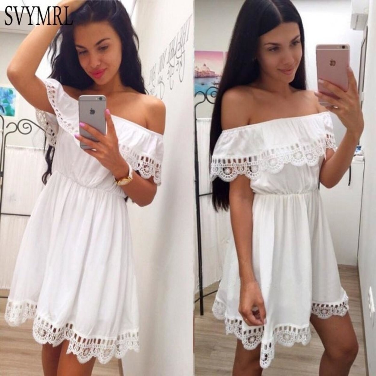 Shop Svymrl 2017 Women Summer Hot Beach Casual Loose Dress Slash