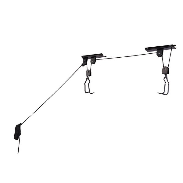 Leisure Sports Bike Storage Hoist Pulley & Strap System to Lift