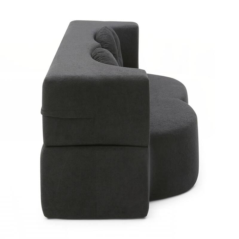 Folding Sofa Bed with Pillow, Sleeper Sofa, Floor & Futon Loveseat Couch