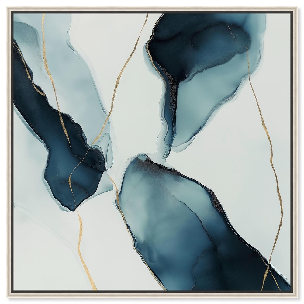 Cerulean Flow II Canvas by Art Remedy