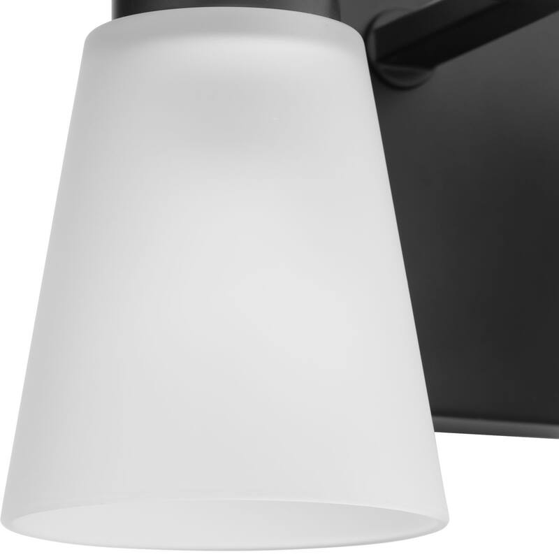 Tanner Collection Three-Light Matte Black Transitional Vanity Light - 22 in x 6.5 in x 7.12 in