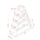 preview thumbnail 2 of 2, Gliny Contemporary Glass Shelves Open Back Bookcase by Furniture of America