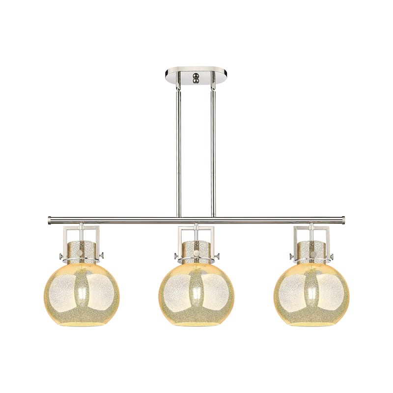 Innovations Lighting 411-3I-16-42 Newton Sphere Linear Newton Sphere 3 - Polished Nickel / Mercury