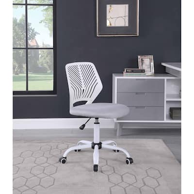 Somette Modern 2-Tone Pneumatic Adjustable-Height Computer Chair
