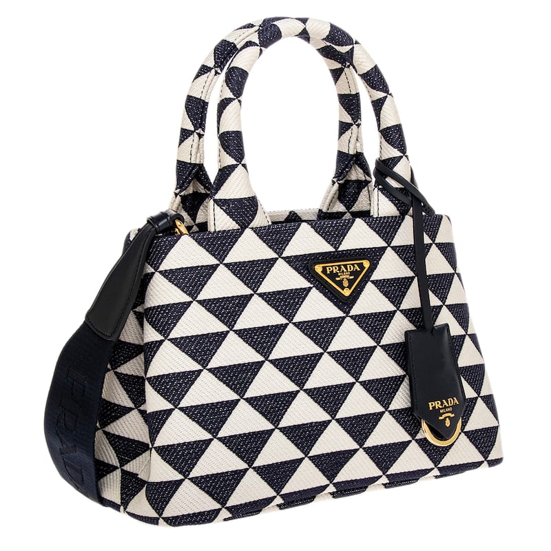 Prada Symbole Jacquard Tote