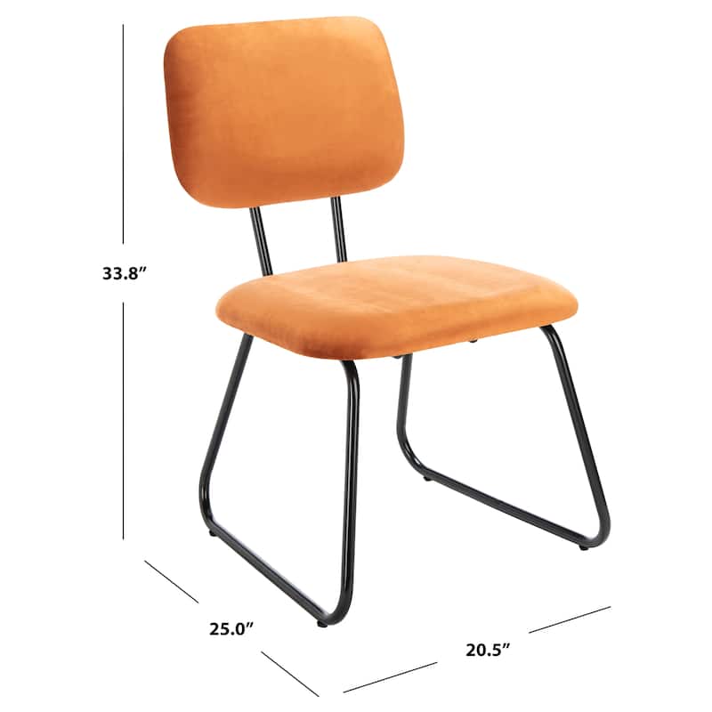 SAFAVIEH Gular Modern Side Chair (Set of 2) - 20.5" W x 25" L x 33.8" H - 21Wx25Dx34H