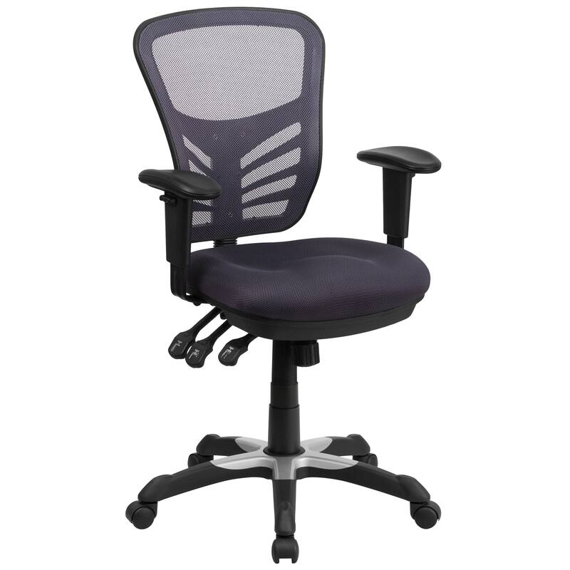 Mid-back Blue Mesh Adjustable Ergonomic Office Chair
