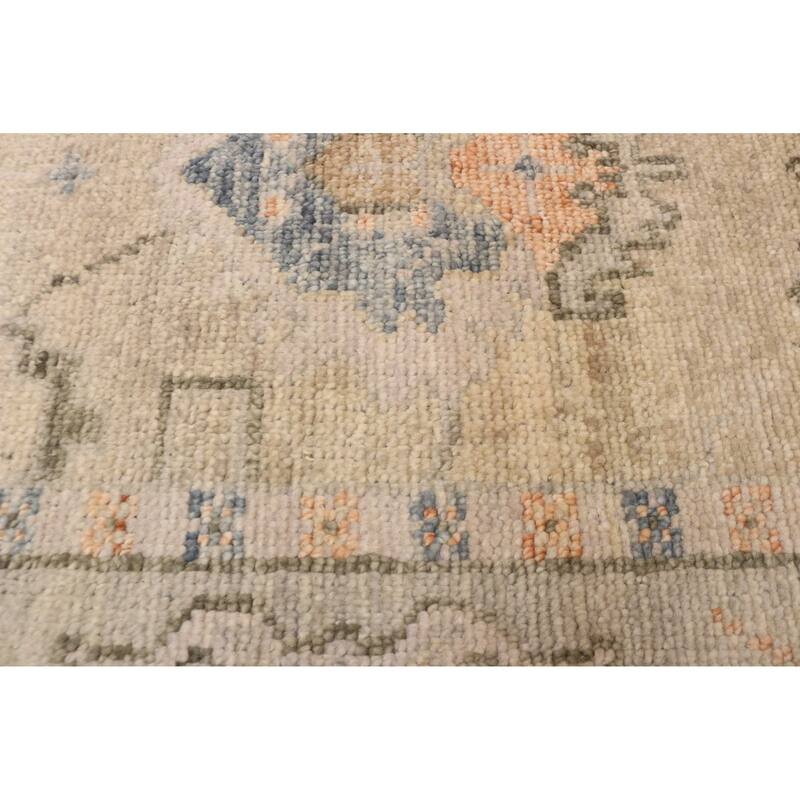 ECARPETGALLERY Hand-knotted Jules Serapi Light Khaki Wool Rug - 9'0 x 12'0