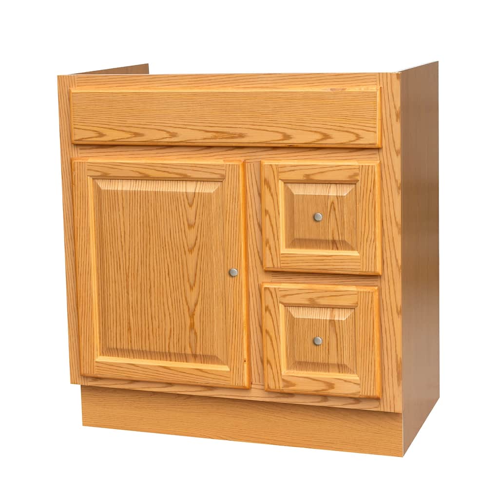 30X18 Raised Panel Vanity with Drawers - 30"x18"x32.5"
