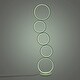 preview thumbnail 5 of 12, Night Light RGB LED Circular Floor Lamp Ring Standing Lamp - 8.3x43in