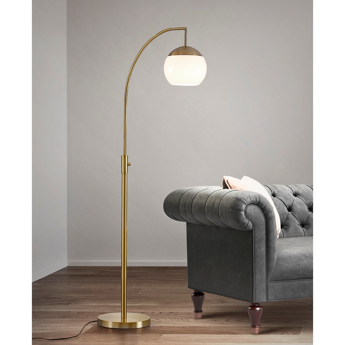 Arched globe floor lamp cheap