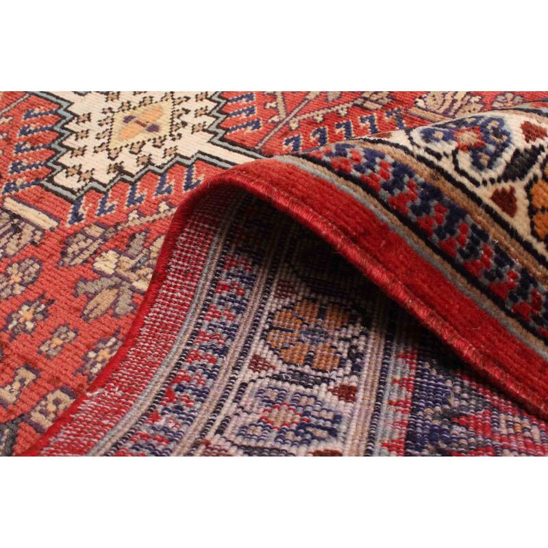 ECARPETGALLERY Hand-knotted Konya Anatolian Red Wool Rug - 3'5 x 9'8