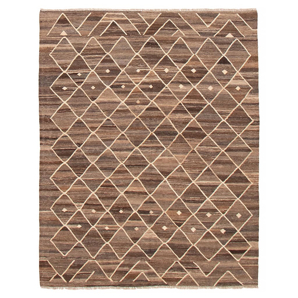 Sivas Brown Kilim 6'1" x 7'9" - 6'1 x 7'9