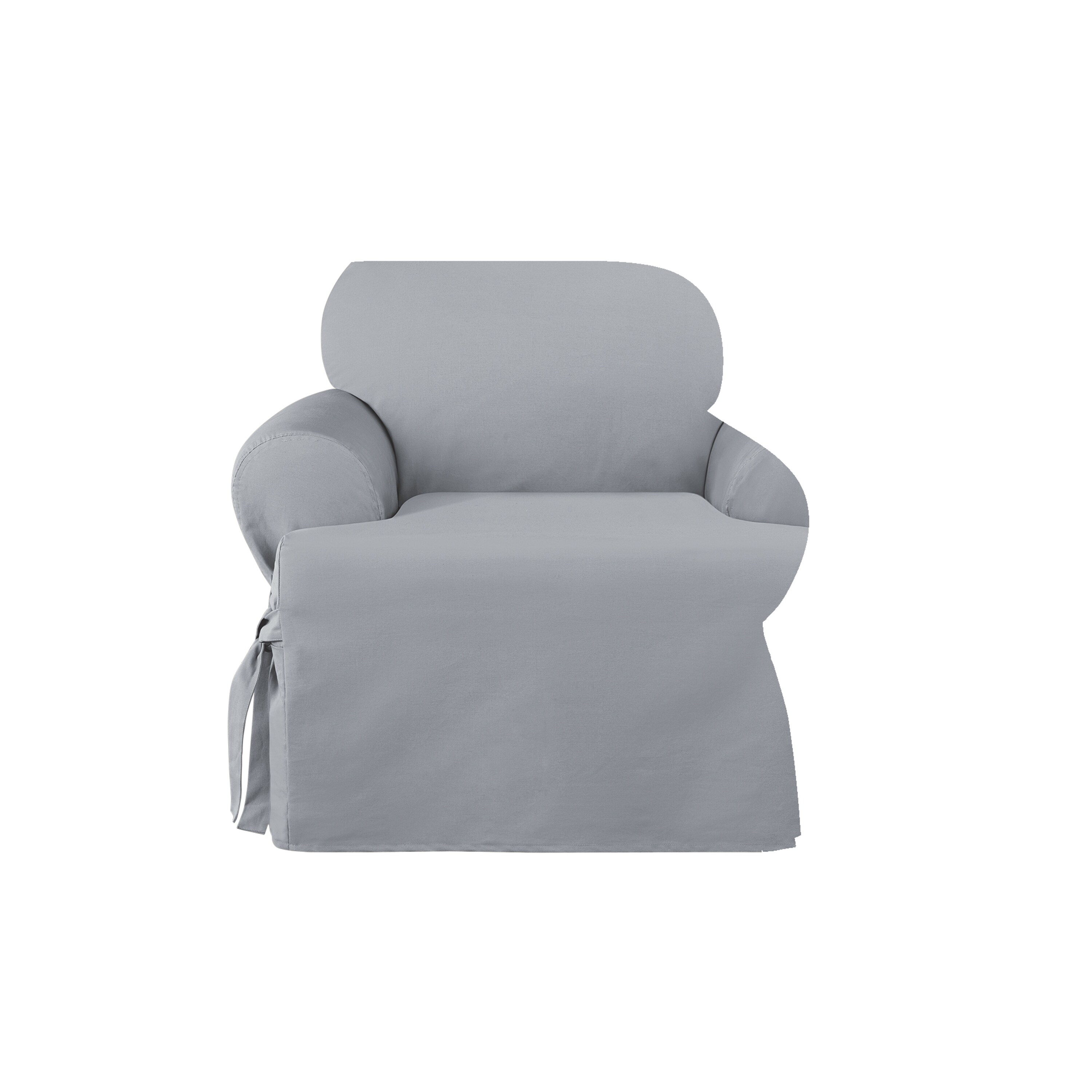 SureFit Heavyweight Cotton Duck One Piece T Cushion Chair